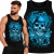 TANK TOP HORROR  BLUE SKULL